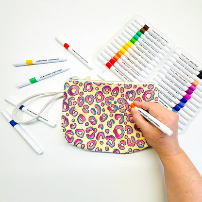 DIY Essentials Pouch Bundle of 3 - Leopard Print, Bows and Cherry - No Pens