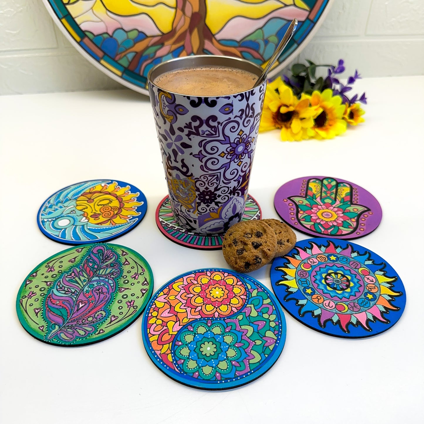 Life of Colour Mystical Coaster Painting Kit - Set of 12