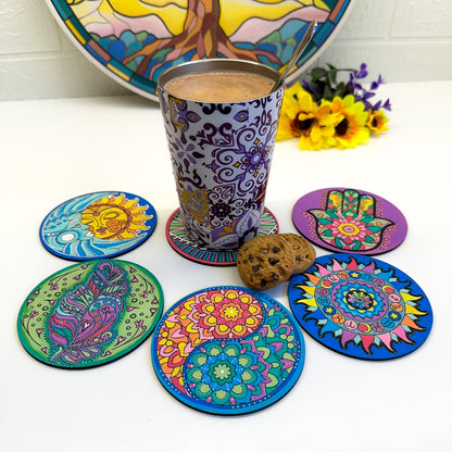 Life of Colour Mystical Coaster Painting Kit - Set of 12