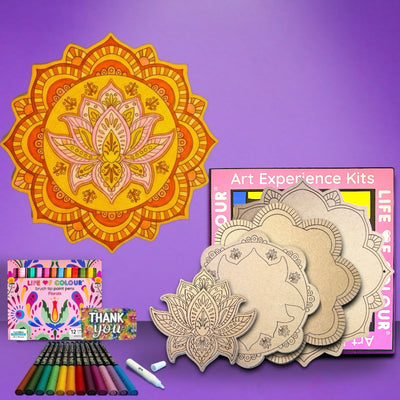 Life of Colour 3D Mandala - Aurora Lotus
