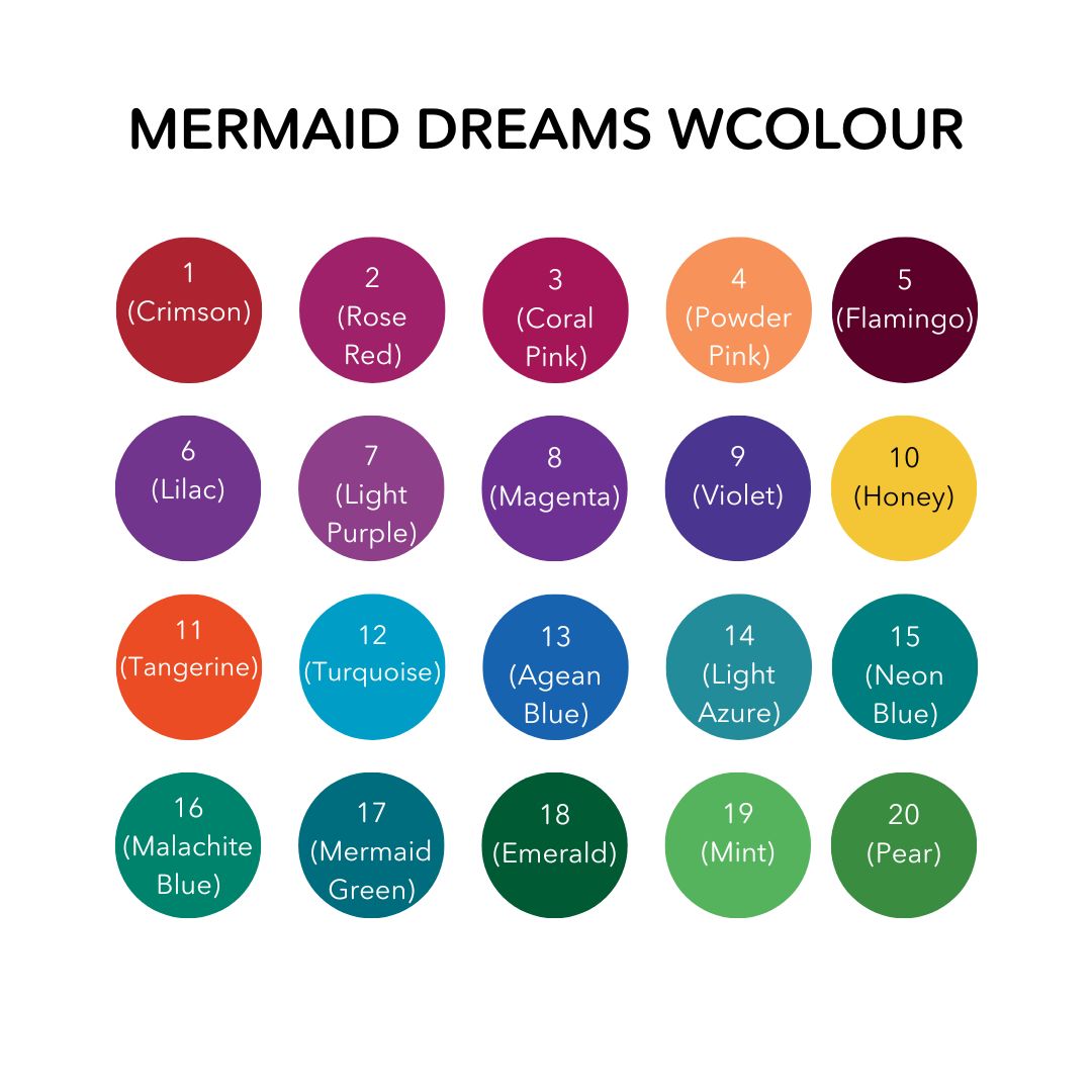 Watercolour Brush Pens - Mermaid Colours