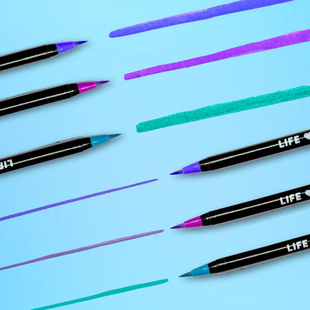 Watercolour Brush Pens - Mermaid Colours