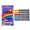 Rainbow Colours Brush Tip Acrylic Paint Pens – Set of 6 - Image 1