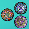 Life of Colour Mandala Galaxy Painting Kit Bundle of 3 - Sun, Moon, and Star - No Pens - Image 1