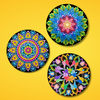 Life of Colour Mandala Painting Kit - Bundle of 3 (Part 2- No Pens) - Image 1